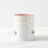 Verjaardagsfeest Gold Faux Folie Confetti Custom N Mok (Midden)