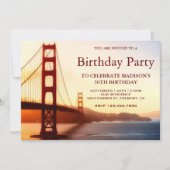 Verjaardagsfeest Golden Gate Bridge Kaart (Voorkant)