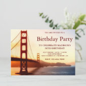 Verjaardagsfeest Golden Gate Bridge Kaart (Staand voorkant)