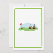 Verjaardagsfeest Golf Elke Leeftijd 50e 60e Uitnod Kaart (Achterkant)