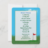 Verjaardagsfeest Golfbal Kaart (Achterkant)