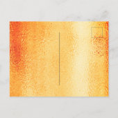 Verjaardagsfeest gouden boog save the date briefkaart (Achterkant)