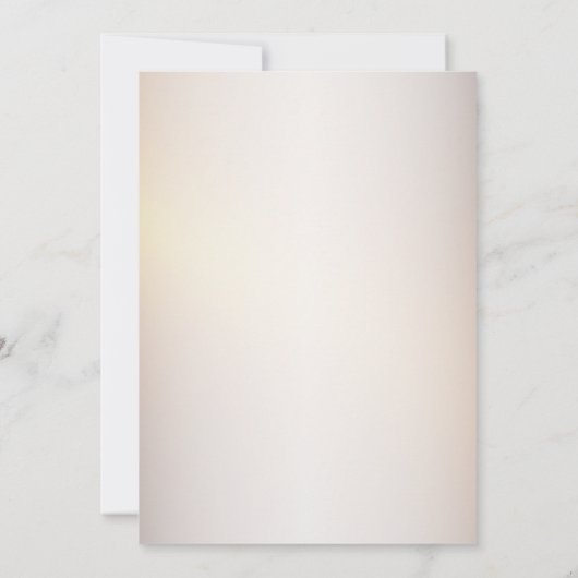 Verjaardagsfeest Gouden Sinaasappel Wit Bloemen Ru Kaart (Achterkant)