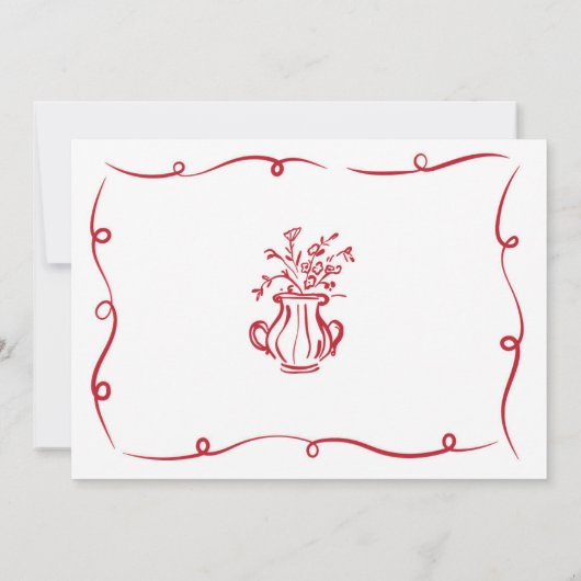 Verjaardagsfeest grillige hand getrokken foto kaart (Achterkant)