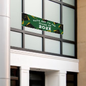 Verjaardagsfeest Groen Gefeliciteerd Spandoek (Buitenkant Gebouw)