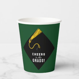 Verjaardagsfeest groen papieren bekers