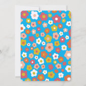 VERJAARDAGSFEEST Groovy Daisies Floral CUSTOM Kaart (Achterkant)