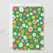 VERJAARDAGSFEEST Groovy Daisies Floral CUSTOM Kaart (Achterkant)
