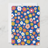 VERJAARDAGSFEEST Groovy Daisies Floral CUSTOM Kaart (Achterkant)