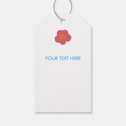 VERJAARDAGSFEEST Groovy Handbeletterd KLEURRIJKE C Cadeaulabel (Achterkant)