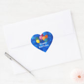 Verjaardagsfeest Hart Sticker (Envelop)