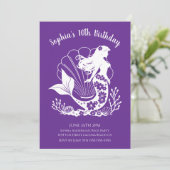 Verjaardagsfeest - Hawaïaanse zeemeermin Kaart (Staand voorkant)