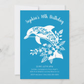 Verjaardagsfeest - Hawaiiaanse dolfijn tropische b Kaart (Voorkant)
