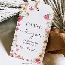 Verjaardagsfeest in de wilde bloementuin 