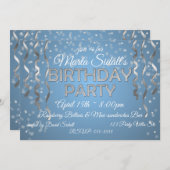 Verjaardagsfeest in diamanten kaart (Voorkant / Achterkant)