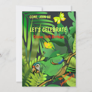Verjaardagsfeest in het oerwoud kaart