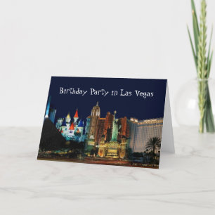Verjaardagsfeest in Las Vegas Kaart