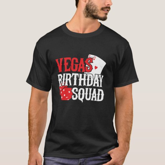 Verjaardagsfeest in Las Vegas Verjaardag S T-shirt (Voorkant)