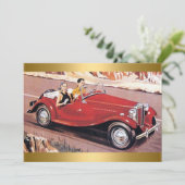 Verjaardagsfeest Jubileum Uitnodiging (Staand voorkant)