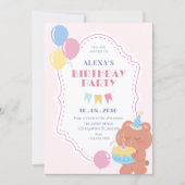 Verjaardagsfeest kaart (Voorkant)