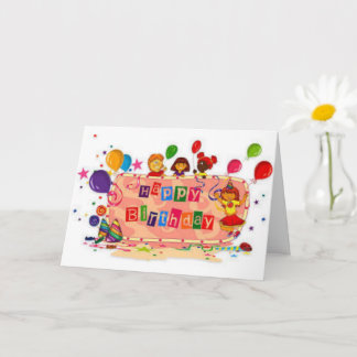 Verjaardagsfeest kaart
