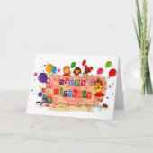 Verjaardagsfeest kaart (Voorkant)