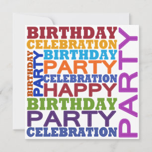verjaardagsfeest kaart