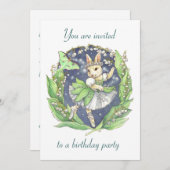 verjaardagsfeest kaart (Voorkant / Achterkant)