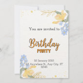 Verjaardagsfeest Kaart (Voorkant)