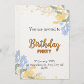 Verjaardagsfeest Kaart (Voorkant / Achterkant)