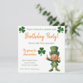 Verjaardagsfeest-kabouter Kaart (Staand voorkant)