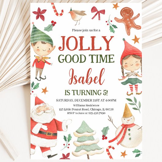 Verjaardagsfeest Kabouters Jolly Good Time Kaart