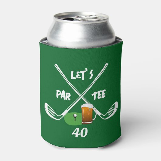 Verjaardagsfeest Koozie I Golf Party Beer Koelbox (Blikje Voorkant)