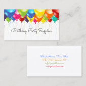 Verjaardagsfeest levert ballon Visitekaartje (Voorkant / Achterkant)