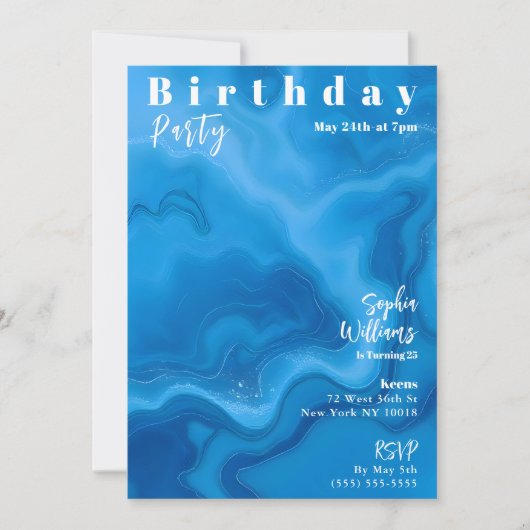 Verjaardagsfeest Magazine Hoesje Kaart (Voorkant)