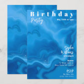 Verjaardagsfeest Magazine Hoesje Kaart (Voorkant / Achterkant)