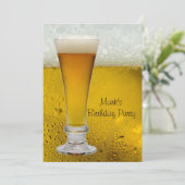 Verjaardagsfeest Mans Mensen Bier Bier Bier Kaart (Staand voorkant)