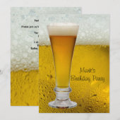 Verjaardagsfeest Mans Mensen Bier Bier Bier Kaart (Voorkant / Achterkant)