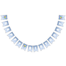 Verjaardagsfeest met ballon vlaggetjes