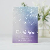 Verjaardagsfeest met dank aan Card Bedankkaart (Staand voorkant)