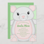 Verjaardagsfeest met de muis kaart (Voorkant / Achterkant)