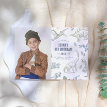 Verjaardagsfeest met dinosaurusfoto's