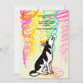 Verjaardagsfeest MET DOGGY VRIENDEN Kaart (Achterkant)