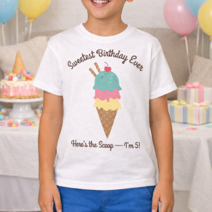 Verjaardagsfeest met het lekkerste ijs ooit t-shirt