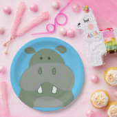 verjaardagsfeest met hippo papieren bordje (Feest)