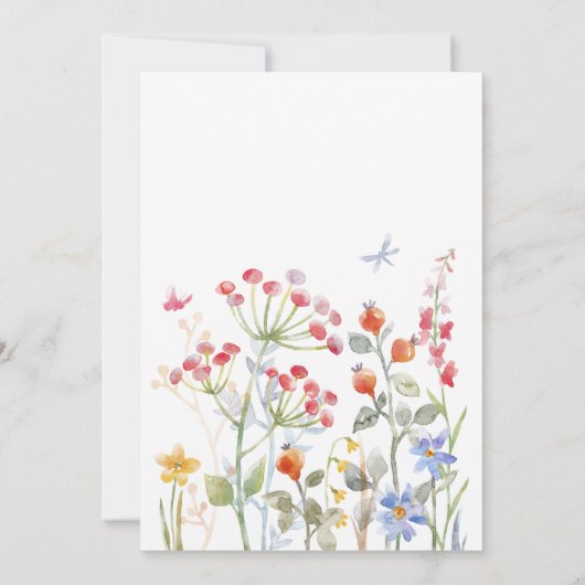 verjaardagsfeest met kleine vlinderwei kaart (Achterkant)