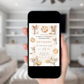 Verjaardagsfeest met muis en koekjes kaart