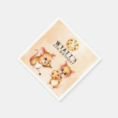 Verjaardagsfeest met muis- en koekjesthema servet (Hoek)