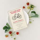 Verjaardagsfeest met oude fietsen kaart