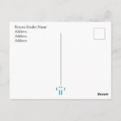 Verjaardagsfeest met regenboog Giraffes Briefkaart (Achterkant)